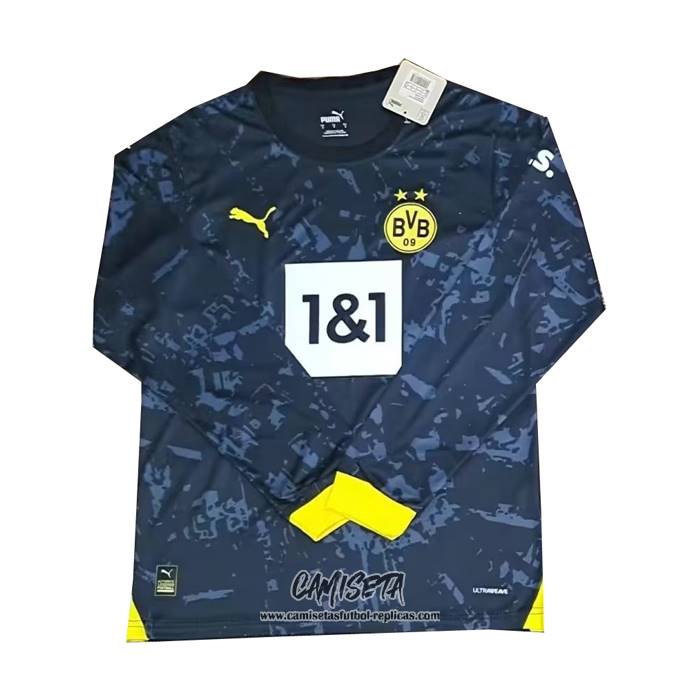 Segunda Camiseta Borussia Dortmund 2023-2024 Manga Larga